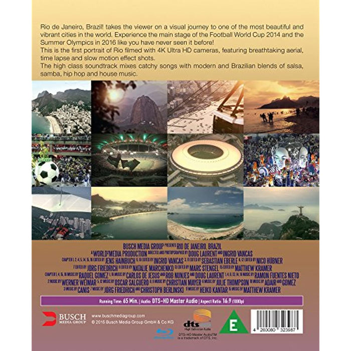 Rio De Janeiro, Brazil [Blu-ray] [2015] [Region Free] (Shot in 4K) - New Sealed - Attic Discovery Shop
