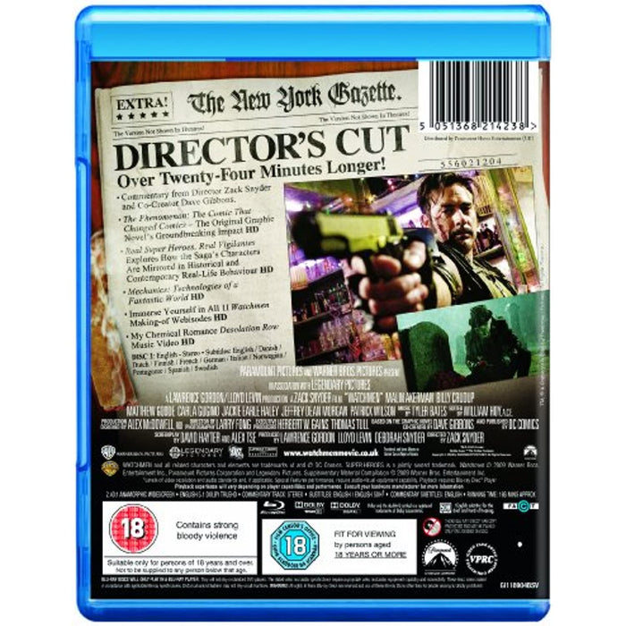 Watchmen - Director's Cut (2-Disc) [Blu-ray] [2009] [Region B] - New Sealed - Attic Discovery Shop