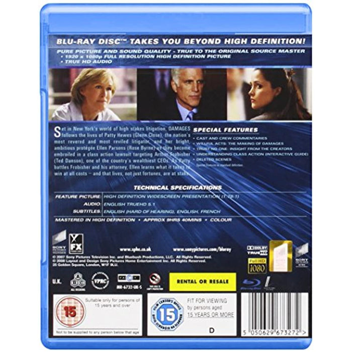 Damages - Season 1 [Blu-ray] [2008] [Region Free] - Like New - Attic Discovery Shop