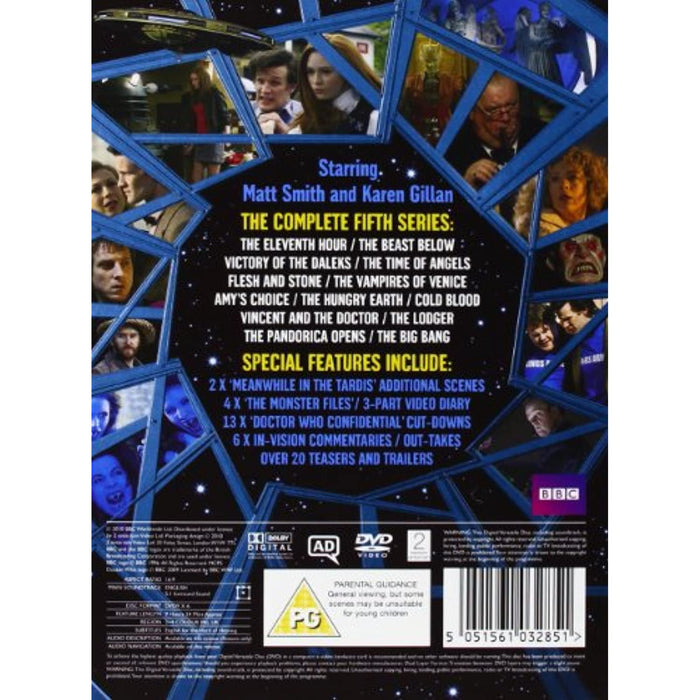 Doctor Who The Complete Series 5 Fifth Season [DVD Box Set] Reg 2+4 - New Sealed - Attic Discovery Shop
