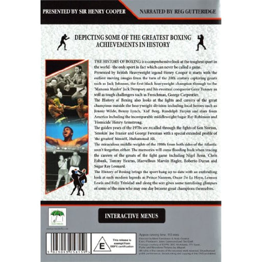 History of Boxing Presented by Henry Cooper [DVD] [Region Free] Rare Classics - Very Good - Very Good - Attic Discovery Shop