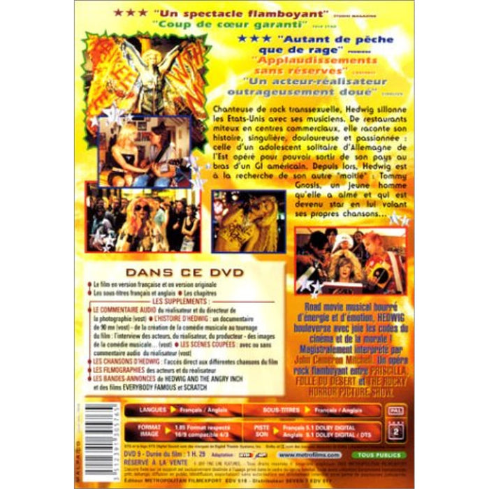 Hedwig and The Angry Inch [French Import] [Édition Prestige] [DVD] [Region 2] - Very Good - Attic Discovery Shop