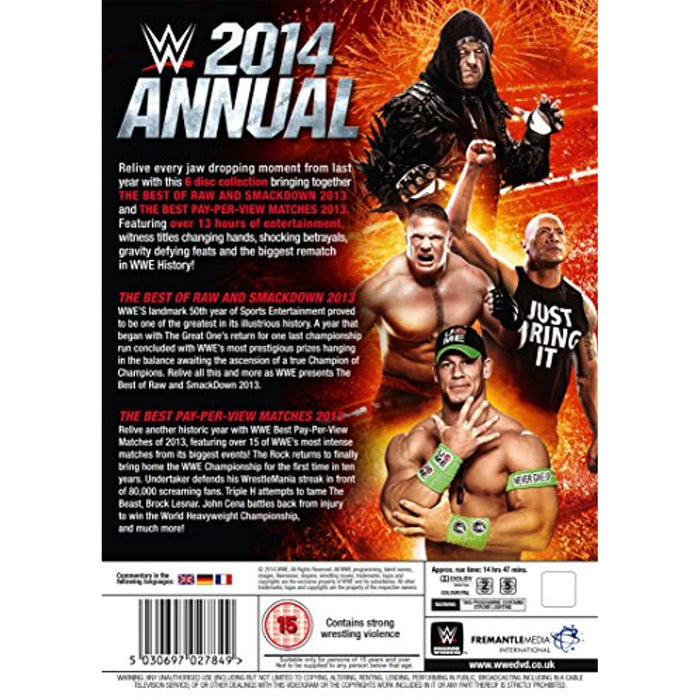 WWE: 2014 Annual Raw / Smackdown [DVD] [Region 2 + 5] (6-Disc Set) - New Sealed - Attic Discovery Shop