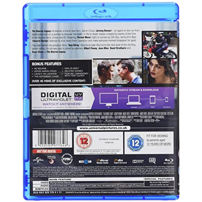 The Bourne Legacy [Blu-ray] [Region B] - New Sealed - Attic Discovery Shop