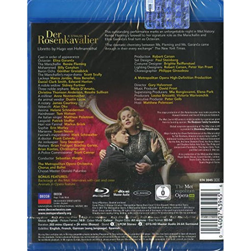 Der Rosenkavalier: Metropolitan Opera (Weigl) Blu-ray [Region Free] - New Sealed - Attic Discovery Shop