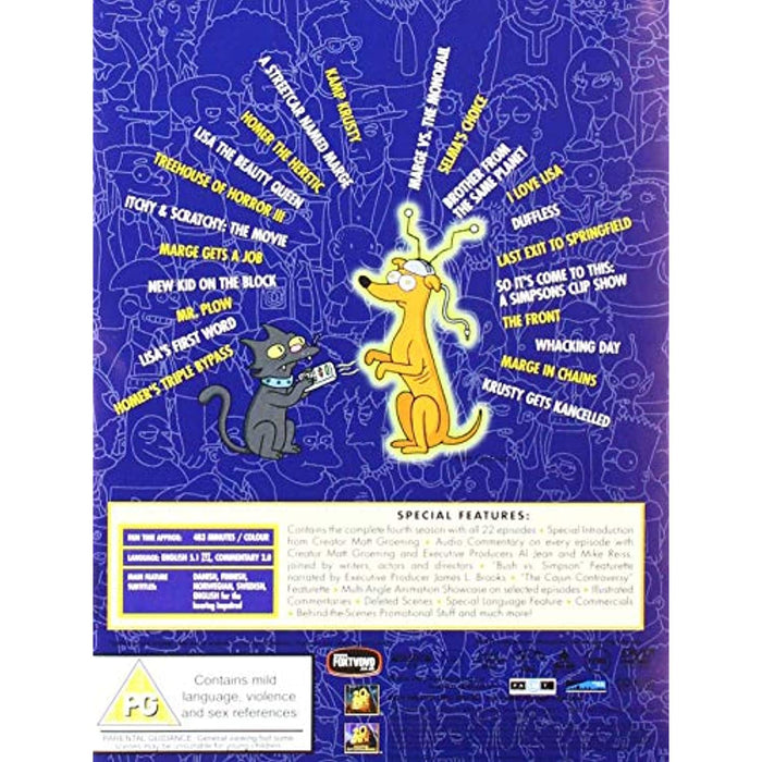The Simpsons Complete Season 4 Fourth Series DVD Box Set [Reg 2] - New Sealed - Attic Discovery Shop