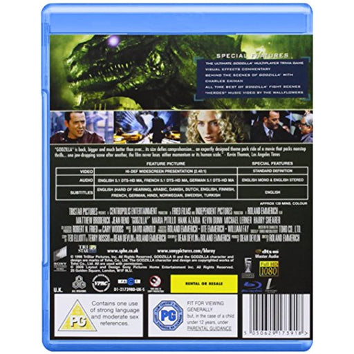 Godzilla [Blu-ray] [1998] [2009] [Region Free] - Very Good - Attic Discovery Shop