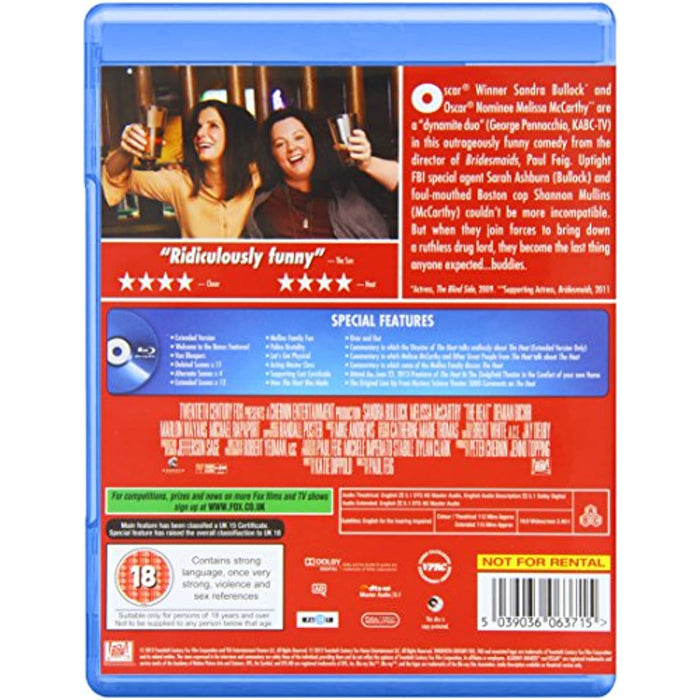The Heat - Sandra Bullock, Melissa McCarthy [Blu-ray] [Region Free] - New Sealed - Attic Discovery Shop