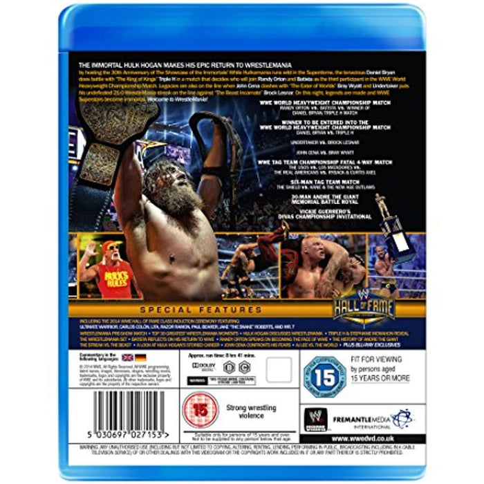 WWE: WrestleMania 30 [Blu-ray]  [Region B, C] - Very Good - Attic Discovery Shop