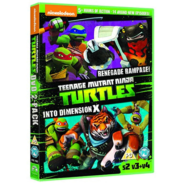 Teenage Mutant Ninja Turtles: Season 2, Vol. 3 & 4 - DVD 2 Pack [DVD] - Like New - Like New - Attic Discovery Shop