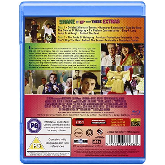 Hairspray [2 Disc Shake & Shimmy Edition] [Blu-ray] [Region B] - New Sealed - Attic Discovery Shop
