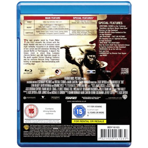 300 [Blu-ray] [2007] [Region Free] - New Sealed - Attic Discovery Shop