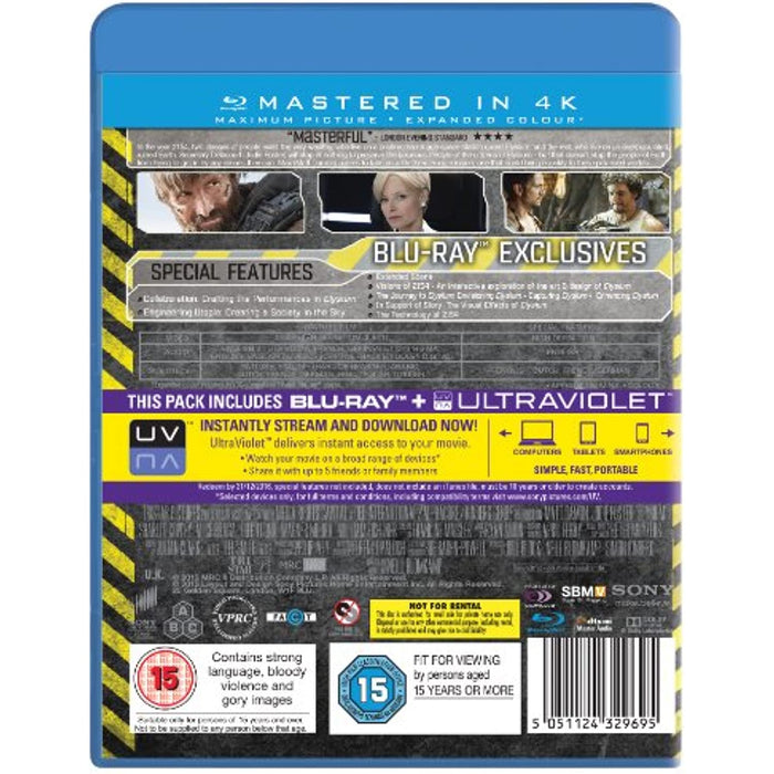 Elysium - Matt Damon, Jodie Foster [Blu-ray] [2013] [Region Free] - Like New - Attic Discovery Shop