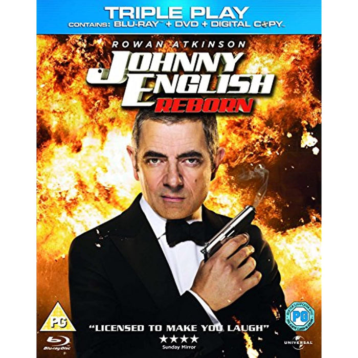 Johnny English Reborn - Comedy (Blu-ray + DVD) [Region B] - New Sealed - Attic Discovery Shop