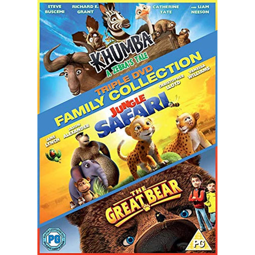 Family Triple Collection (Khumba, Jungle Safari, The Great Bear) [DVD] [Reg 2] - Very Good - Attic Discovery Shop
