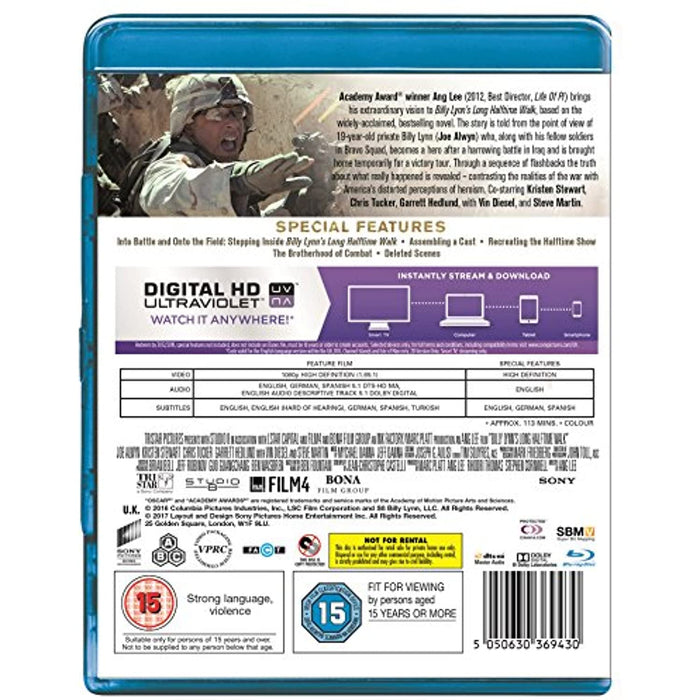 NEW Sealed Billy Lynn's Long Halftime Walk [Blu-ray] [2017] [Region Free] - Attic Discovery Shop