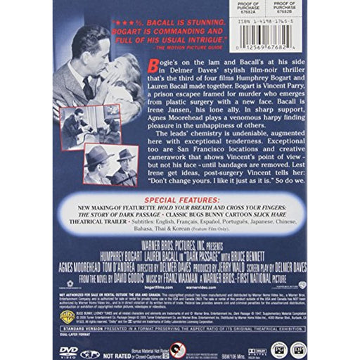 Dark Passage - Lauren Bacall Humphrey Bogart [DVD] [1947] [Region 1] [NTSC] - Like New - Like New - Attic Discovery Shop