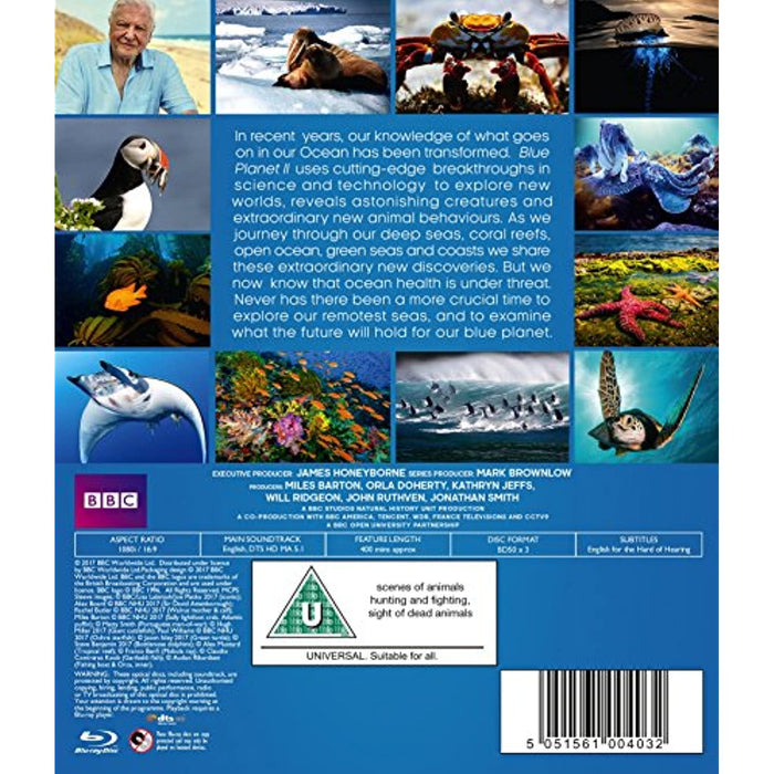 NEW Sealed Blue Planet II /2 [Blu-ray] 2017 [Region Free] BBC David Attenborough - Attic Discovery Shop