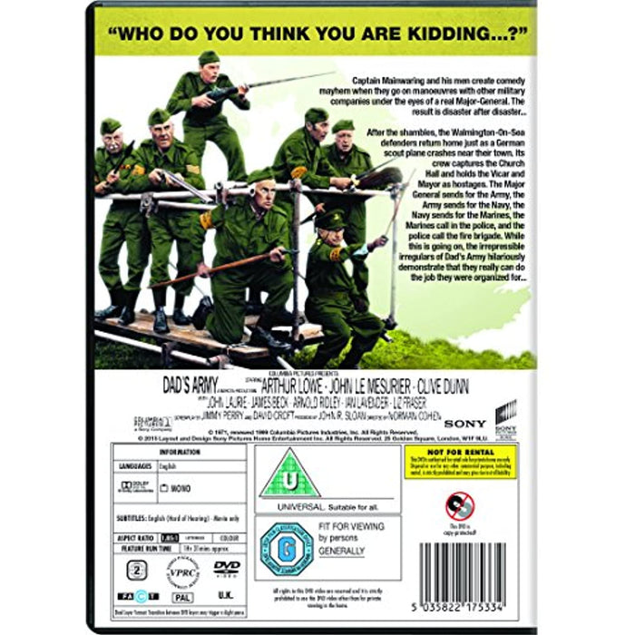 Dad's Army: The Movie [DVD] [2016] [Region 2] - New Sealed - Attic Discovery Shop