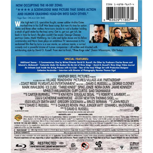 Three Kings [Blu-ray] [1999] [Rare US Import] - Very Good - Attic Discovery Shop