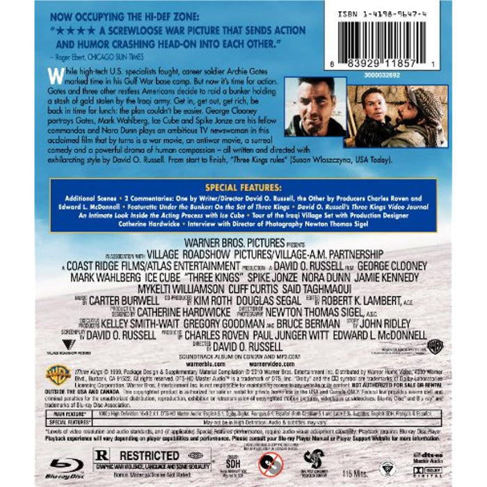 Three Kings [Blu-ray] [1999] [Rare US Import] - Very Good - Attic Discovery Shop
