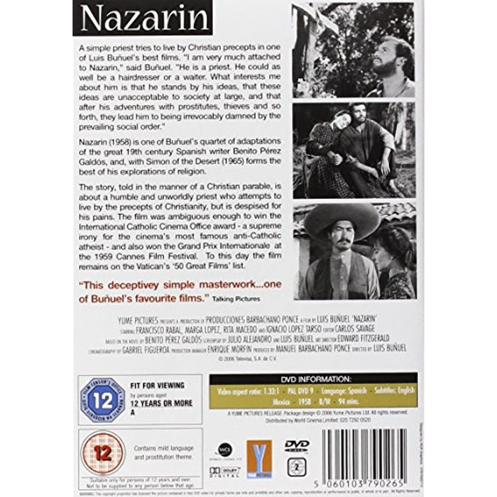 Nazarin (Bunuel Collection) [DVD] [Region 2] - New Sealed - Attic Discovery Shop