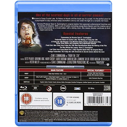 Friday The 13th [1980] [Blu-ray] [Region Free] (Horror) - Very Good - Attic Discovery Shop