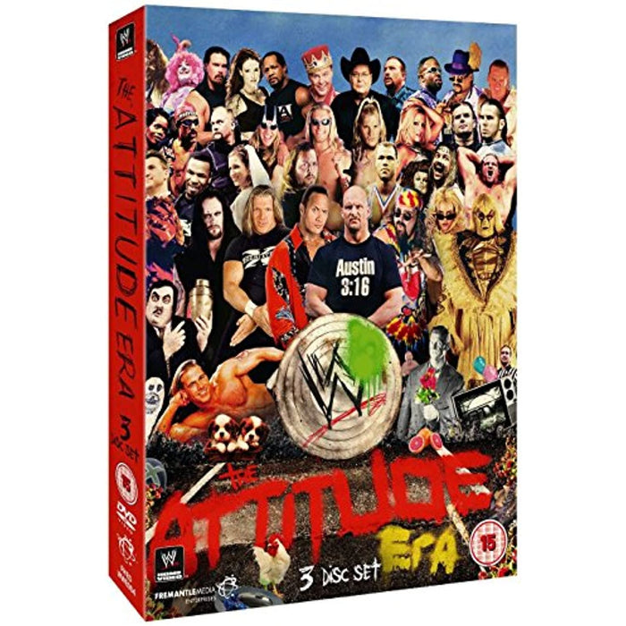 WWE: The Attitude Era [DVD] [3 Disc Set] [Region 2 + 5] Wrestling Collection DVD - Like New - Attic Discovery Shop