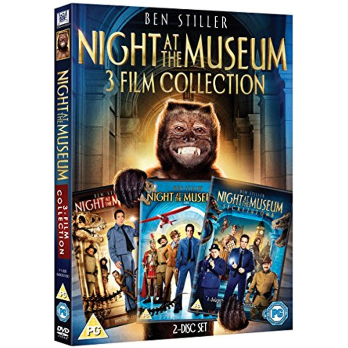 Night At The Museum 1-3 Three Film Collection 1 2 3 [2006] [Region 2] - Like New - Attic Discovery Shop