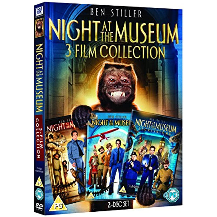 Night At The Museum 1-3 Three Film Collection 1 2 3 [2006] [Region 2] - Like New - Attic Discovery Shop