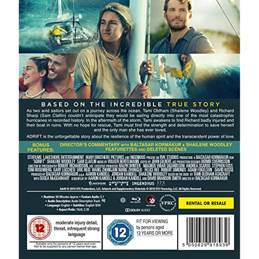Adrift [Blu-ray] [2018] [Region B] - Like New - Attic Discovery Shop