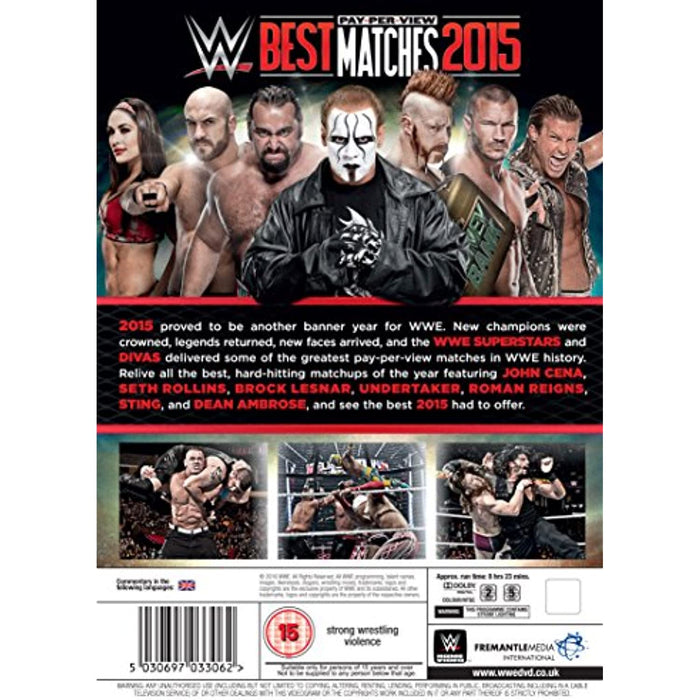 WWE: The Best Pay Per View PPV Matches Of 2015 (3 Disc Set) [DVD] [Region 2, 5] - Very Good - Attic Discovery Shop