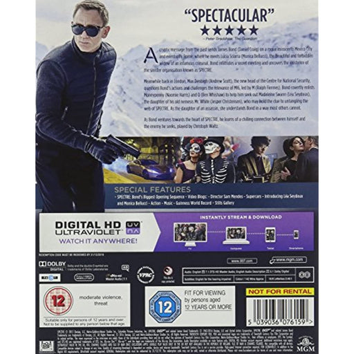 Spectre (007 James Bond Film) [Blu-ray] [2015] [Region A, B] - Very Good - Attic Discovery Shop