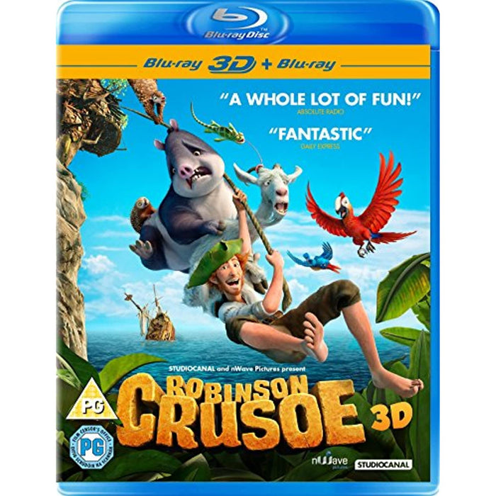 NEW Sealed - Robinson Crusoe 3D + 2D Blu-ray [2016] [Region B] - Attic Discovery Shop