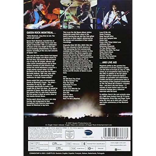 Queen Rock Montreal & Live Aid (2 DVD) [2007] [NTSC] [Region Free] - Very Good - Attic Discovery Shop