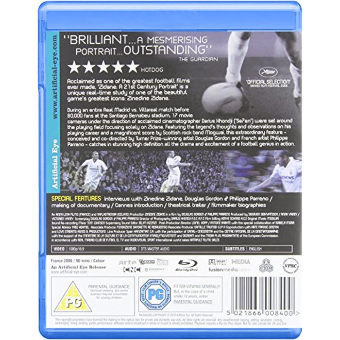 Zidane: A 21st Century Portrait [Blu-ray] [Region Free] (Rare - Artificial Eye) - Very Good - Attic Discovery Shop