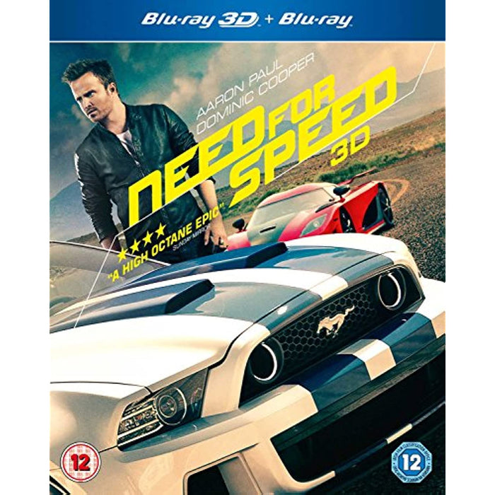 Need for Speed [Blu-ray 3D + 2D] [2014] [Region B] (Aaron Paul, Dominic Cooper) - Like New - Attic Discovery Shop