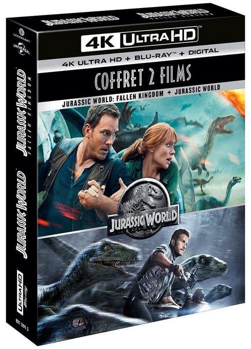 Jurassic World 1 & 2 Fallen Kingdom 4K Ultra HD + Blu-ray ALL Region New Sealed - Attic Discovery Shop