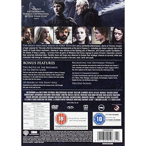 Game of Thrones: Season 6 The Complete Sixth Series [DVD] [2016] [Region 2] - Very Good - Attic Discovery Shop