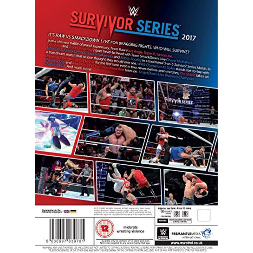 WWE: Survivor Series 2017 DVD [Reg 2, 5] Rare Wrestling 2 Disc Set - New Sealed - Attic Discovery Shop