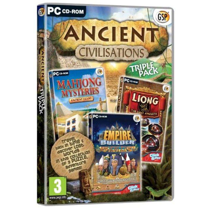 Ancient Civilisations Triple Pack (PC CD-ROM) Game - New Sealed - Attic Discovery Shop