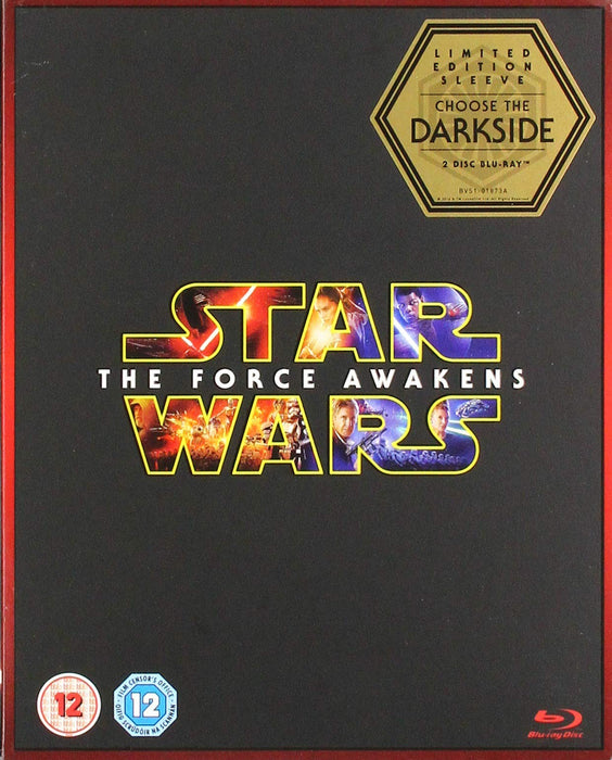 Star Wars: The Force Awakens + Ltd Ed Dark Side Sleeve [UK Blu-ray] New Sealed - Attic Discovery Shop