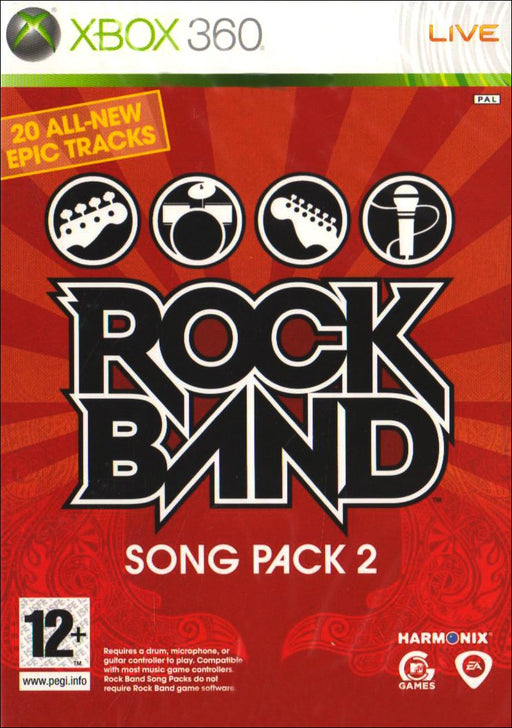 Rock Band Song Pack 2 (Xbox 360 Game) - Acceptable - Attic Discovery Shop