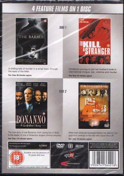 Thrills 4 Films Inc. The Barber, To Kill A Stranger & More DVD [Reg2] New Sealed - Attic Discovery Shop