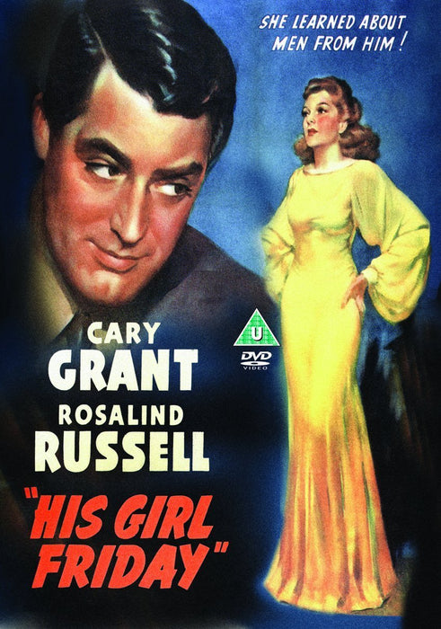 His Girl Friday [1940] [DVD] [Region 2] (Cary Grant) - New Sealed - Attic Discovery Shop