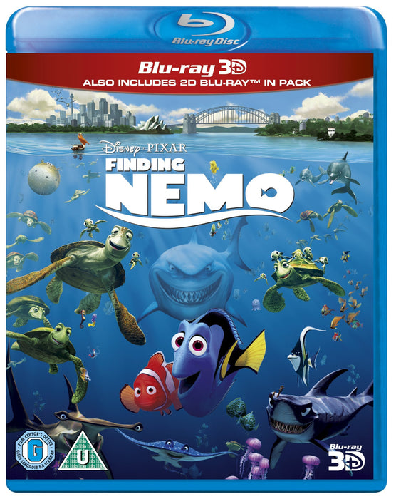 Finding Nemo [Blu-ray 3D + 2D] [2003] [Region Free] (Disney Pixar) - New Sealed - Attic Discovery Shop