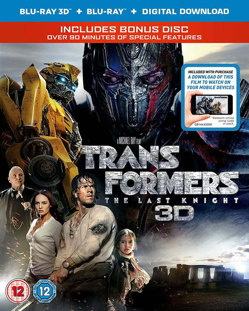 Transformers: The Last Knight 3D (3D+Blu+Bonus disc) [Blu-ray] [Region Free] - Very Good - Attic Discovery Shop