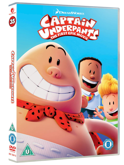 Captain Underpants (2018 Artwork Refresh) [DVD] [Region 2] - New Sealed - Attic Discovery Shop