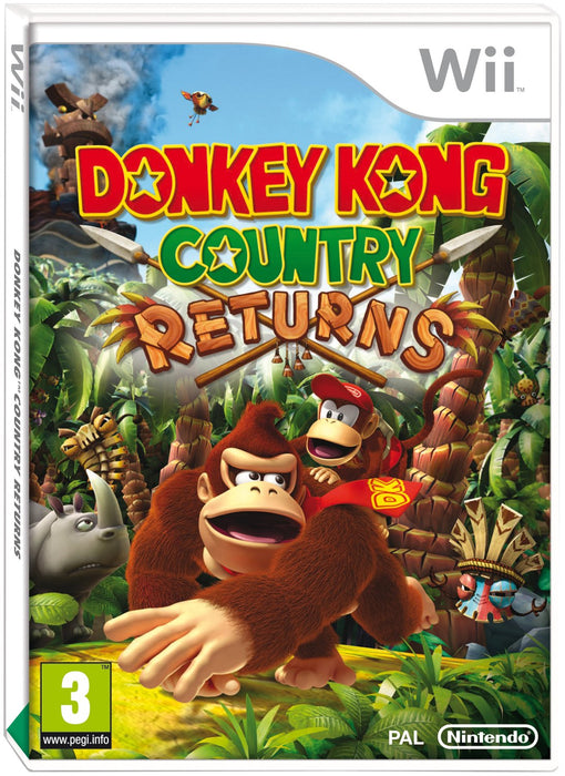 Donkey Kong Country Returns (Nintendo Wii Game) [PAL] - Good - Attic Discovery Shop