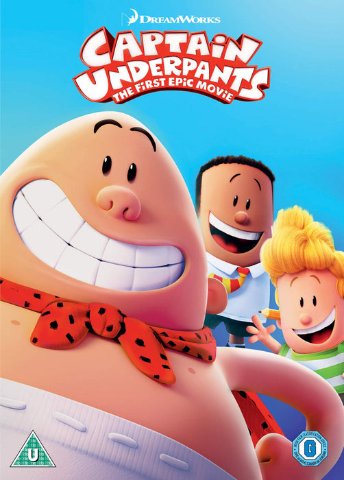 Captain Underpants (2018 Artwork Refresh) [DVD] [Region 2] - New Sealed - Attic Discovery Shop